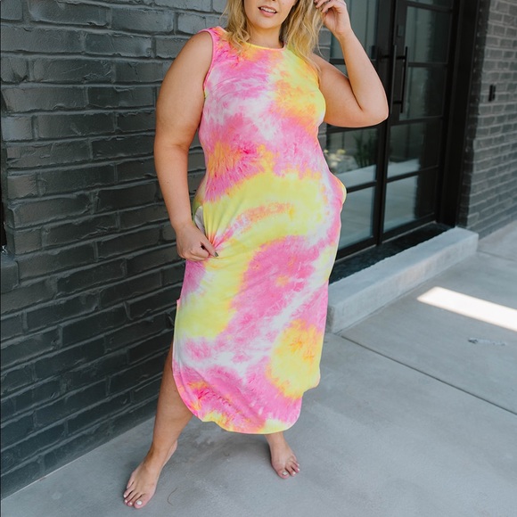 Citrus Splash Tank Dress - Picture 6 of 7